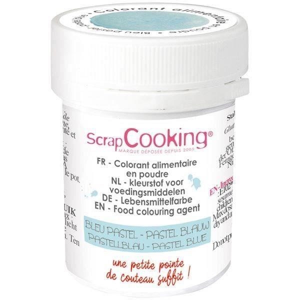 Colorant alimentaire en poudre - SCRAPCOOKING - Pot 5g - Bleu pastel
