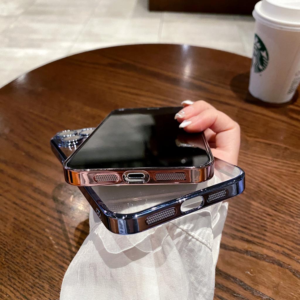 Luxury Electroplated Magnetic Mobile Phone Case for iPhone 11 12 13 14 15 16 Pro Max Back Cover with Lens Film Protection