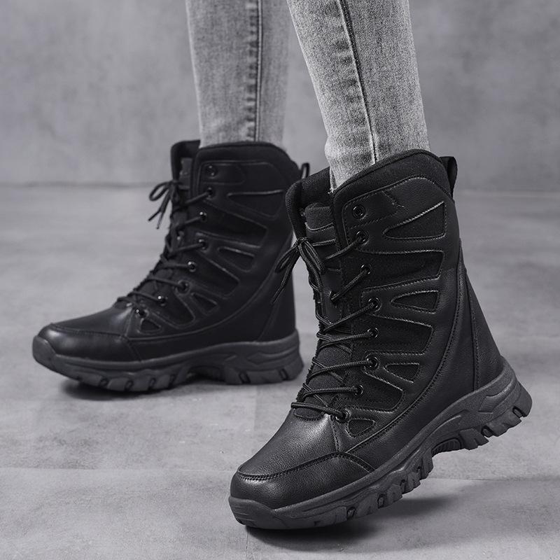 Schneestiefel High-Top Übergröße Damen Einzelschuhe Outdoor Mode Trend Sportschuhe Wanderschuhe Damen Einzelstiefel