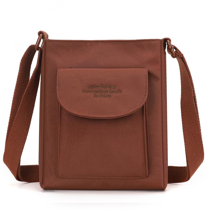 Shoulder bag casual versatile simple messenger bag women's leisure commuting printable mobile phone bag