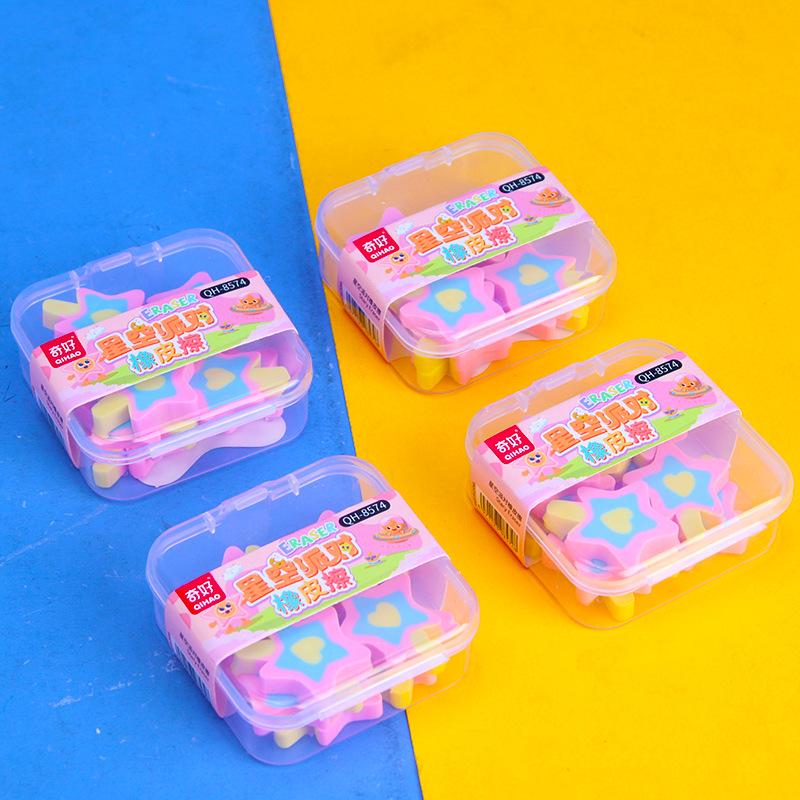 Starry Sky Cartoon Eraser Set - Children s Creative Lunch Box & Birthday Gift