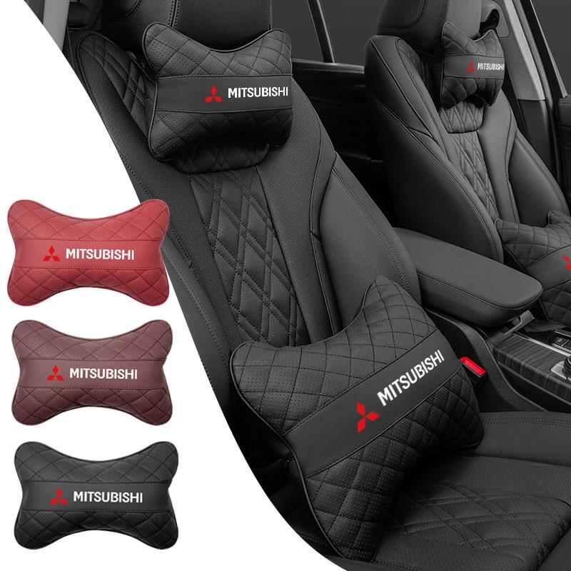 cxfnzt1 Leather Car Seat Headrest Comfortable Lumbar Support For Mitsubishi Eclipse Lancer Outlander Pajero ASX Colt I200 Ex Star Mirage