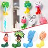 Novelty Cartoon Animal Toothbrush Holder Wall Mount Suction Cup Bathroom Organizer Fun and Practical Accessories