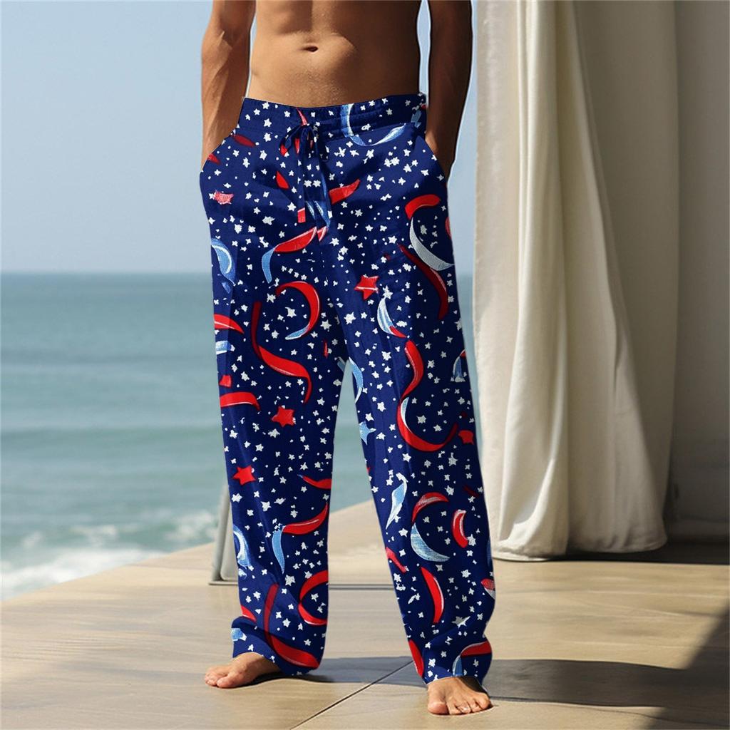 Independence Day Men's Printed Casual Pants