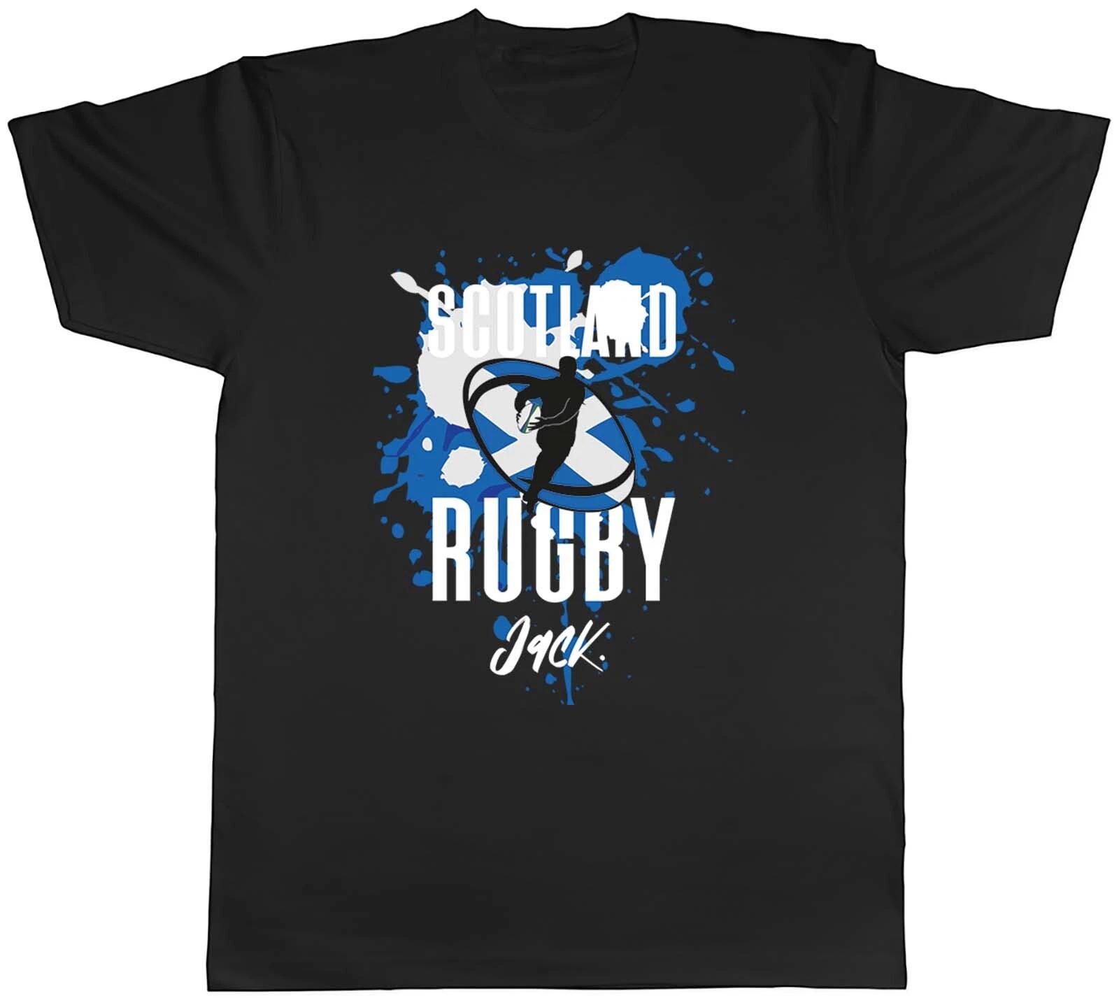 Personalised Scotland Rugby T-Shirt Mens Supporters 6 Nations Union Unisex Tee XXXL