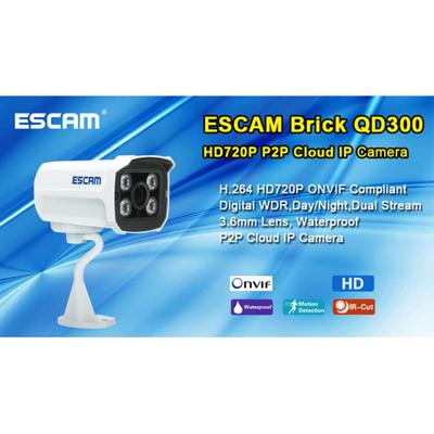 Escam Brick QD300 ONVIF HD 720P P2P Cloud IR Security IP Camera