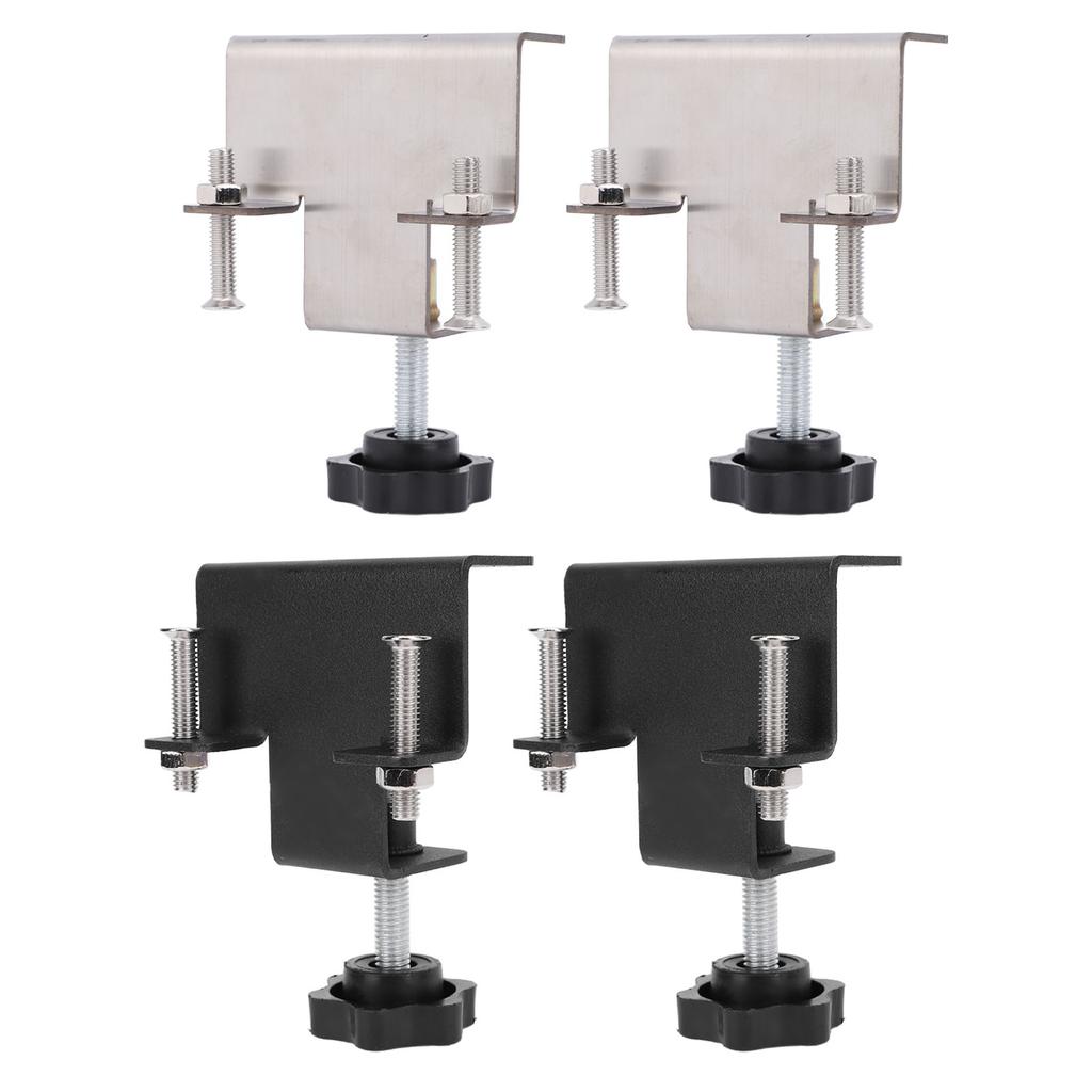 2PCS Universal Cabinet Clamp Stainless Steel Anti Slip Drawer Front Installation Clamps for Accurate