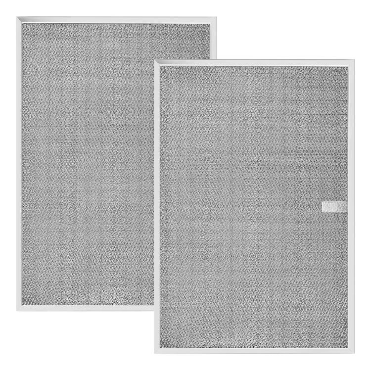 Set of 2 Heavy Duty Metal Range Hood Filter Replacement Filter Suitable for QS1 Series Captures Grease Effectively