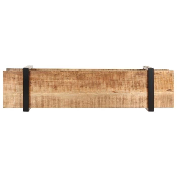VidaXL Meuble TV 160x40x40 cm Bois massif de manguier brut