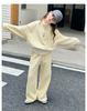 Girls' Autumn 2025 Korean Style Two-Piece Sweatshirt & Pants Set