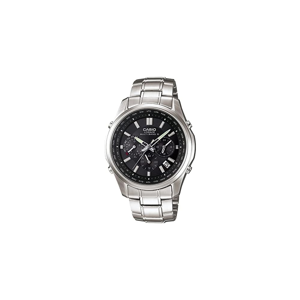 Casio Lineage Solar Radio-Controlled Watch LIW-M610D-1AJF Men s Stainless Steel Black Dial