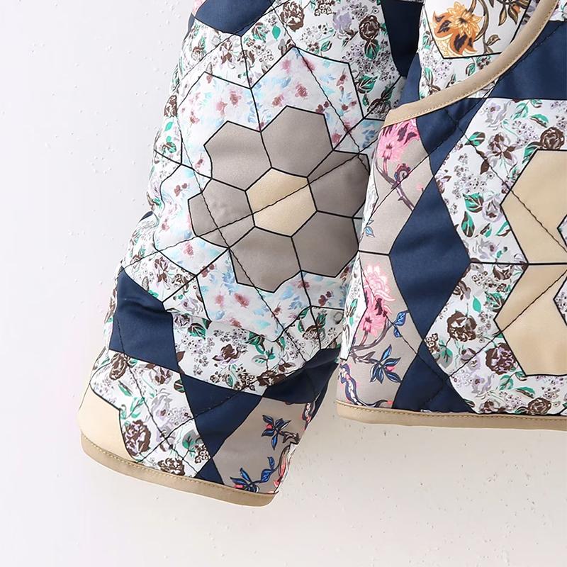 Двусторонняя свободная хлопковая куртка с принтом — фото 16