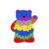 2 paczki-angielskie litery zabawki mózgi piękny drewniany wąż dinozaur puzzle 3D Puzzle edukacyjne drewniane zabawki dla dzieci