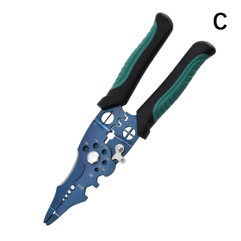 Sturdy Adjustable Wire Stripper Decrustation Pliers for Electrical Cable Crimping