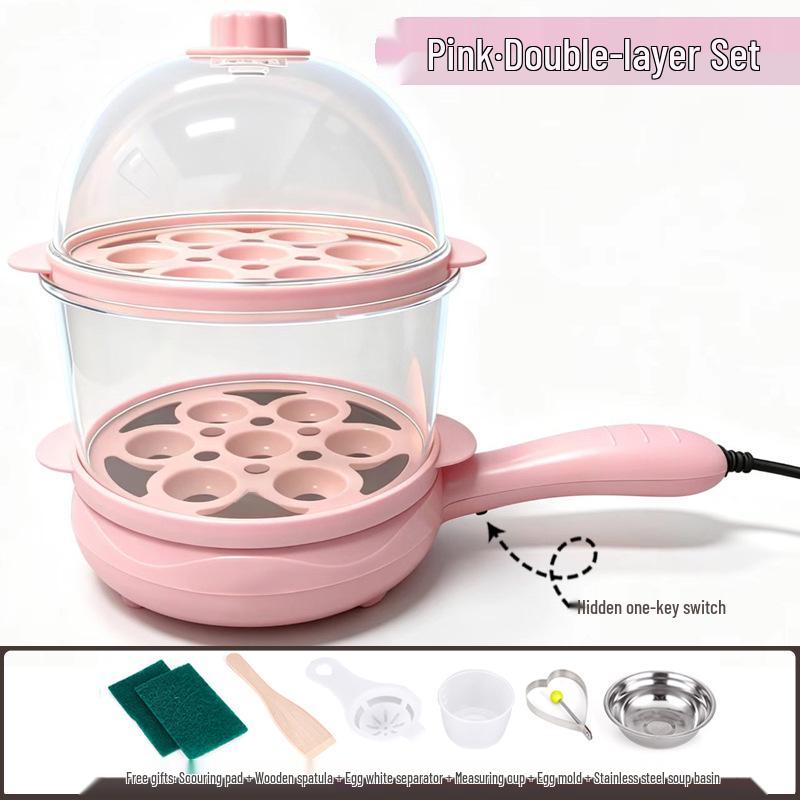 Canxiang Non-Stick Electric Frying Pan: Poached Eggs, Dumplings, Pot Stickers & Breakfast Cooker