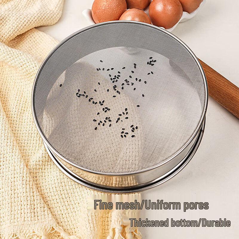 60 Maschen Edelstahl Verdicktes Mehlsieb Set