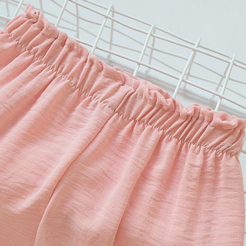 Children's Lantern Pants For Boys Girls Summer Thin Loose Simple Solid Color Kids Trousers Casual Baby Boy Girl Beach Pant 2025