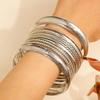 Bohemian Ethnic Gold & Silver Bangle Set - Ancient Western Style Jewelry