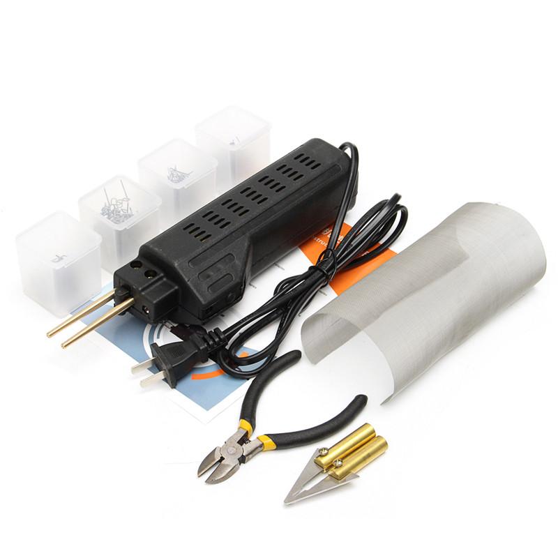 Grapadora Máquina de Soldadura de Plástico Kit de Reparación de Parachoques Soldador para Reparación de Plástico Reparación de Parachoques de Coche Pistola de Soldadura Herramienta de Reparación