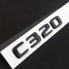 ABS Black Chrome Letters 3D Car Trunk Letters Badge For Mercedes Benz C 200 220 300 C200 C220 C300 C320 Logo Sticker Accessories AB1