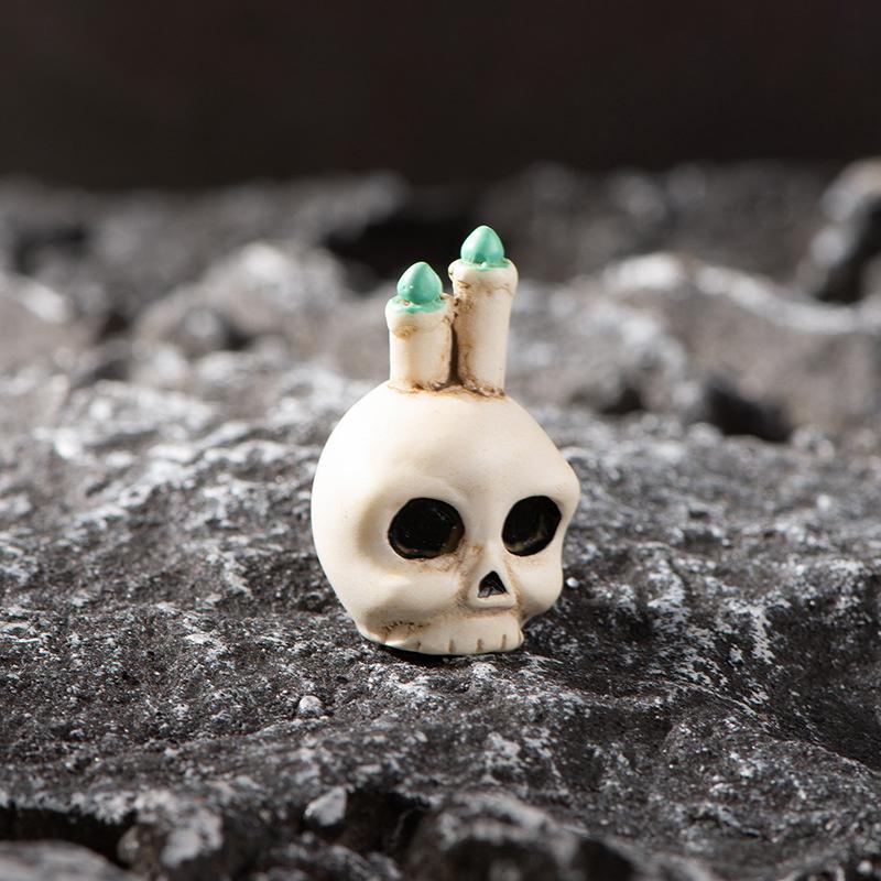 Micro Landscape Halloween Decoration Accessories Mummy Skull Wizard Face-free Monster Pumpkin Resin Small Ornaments