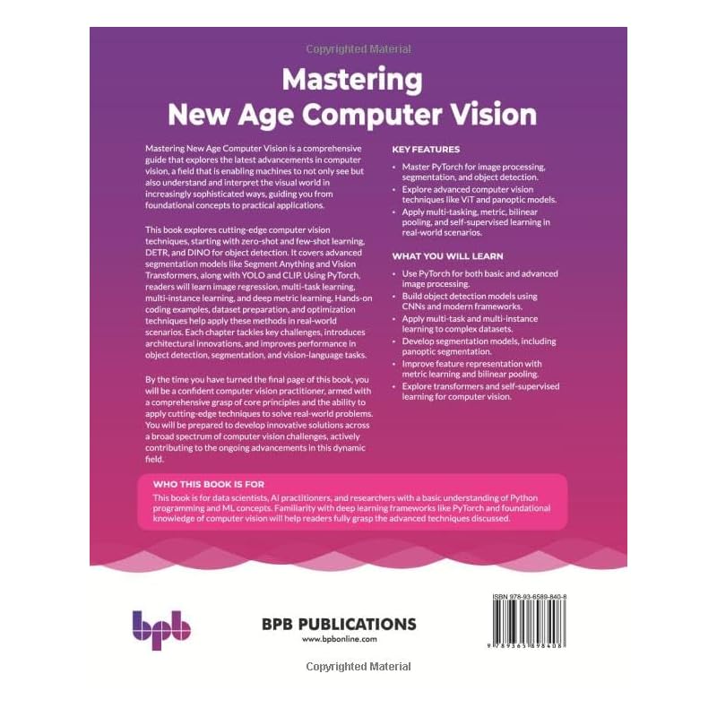 Masteren van New Age Computer Vision: Geavanceerde Technieken In Computer Vision Objectdetectie, Segmentatie En Deep Learning