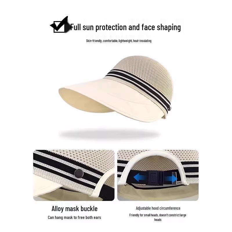 Women's Wide-Brimmed Summer Bucket Hat - Korean Fashion, Woven, Breathable Sun Protection