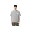 Li-Ning Casual Minimalist Solid Color Round Neck Short Sleeve T-Shirt Men Tops Gray AHSU549-4