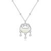 Ping An Lock Necklace Women's Light Luxury Niche Design New Chinese Clavicle Chain for Mother's Day Gifts