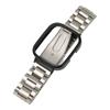 Watch Strap Protective Case Band 2 in 1 Adjusted Stainless Steel Watch Band for