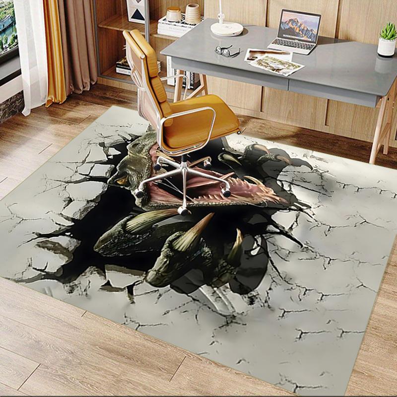 1PC Dinosaur Wall Carpet Ultra Soft, Thick & Absorbent, Non Slip Machine Washable Mat for Entryway