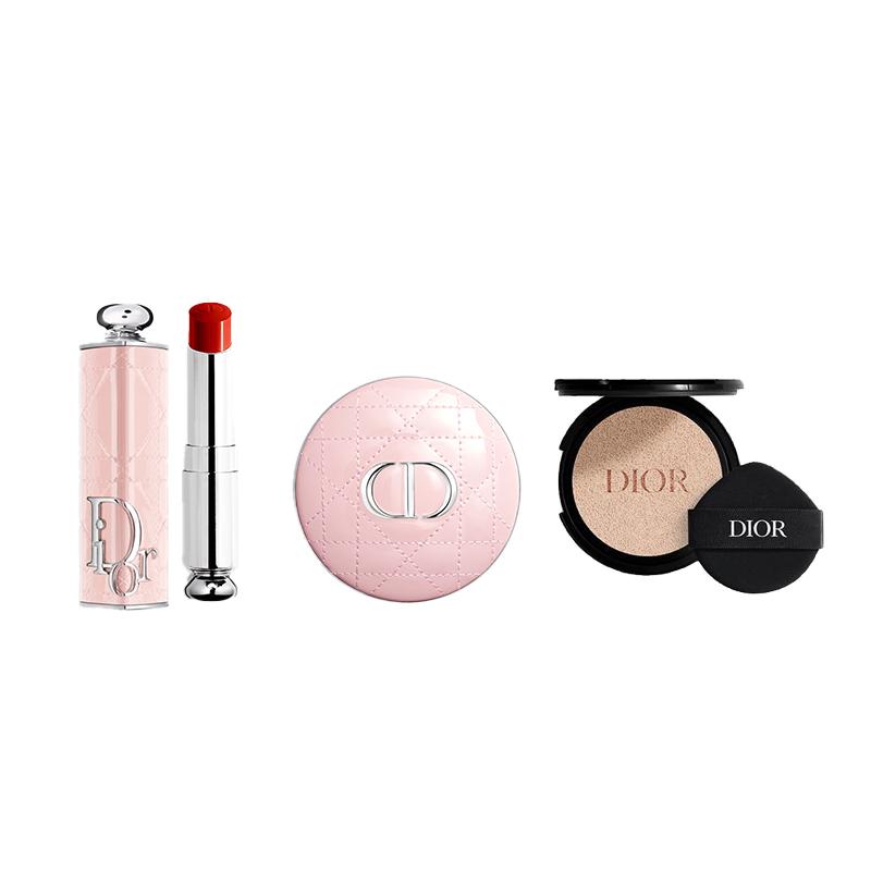 DIOR розовая кожа лимитированный фиксирующий кушон для макияжа помада glamor набор для макияжа шелковистый легко наносится натуральный кремовый цвет осветляющий кожу красный