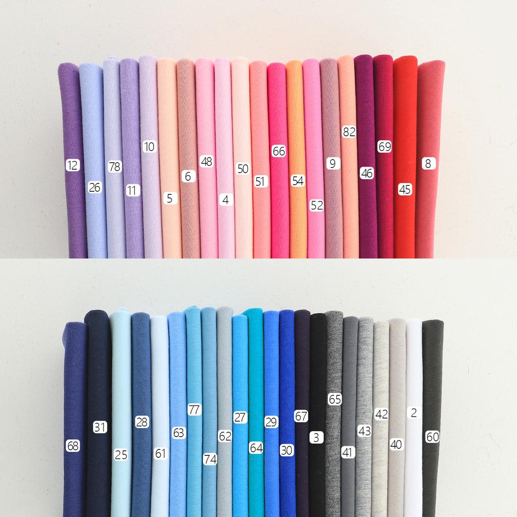 All Cotton Plain Knit Fabric Summer Baby Short Sleeved Thin Jersey Jacket Inner Lining Home Dress DIY Fashionable Sewing Cloth