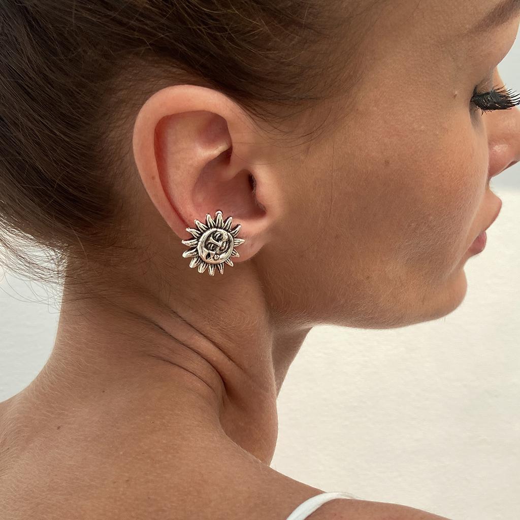 LATS Starfish Shell Flower Clip Earrings for Women Gold/Silver Color Non-Piercing Ear Cuff Daily Jewelry Accessories Party Gift