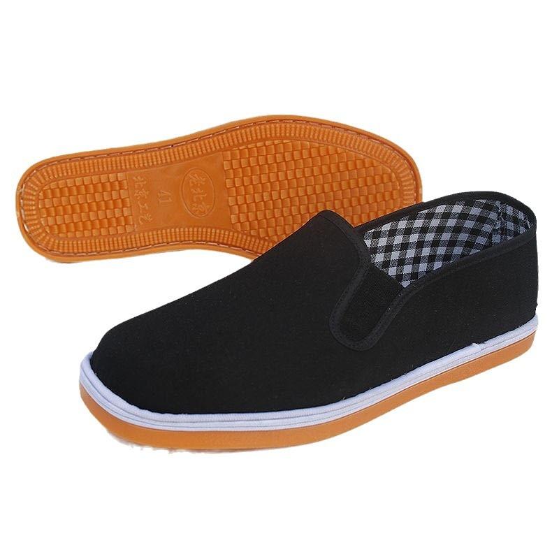 Cloth Shoes Beef Tendon Sole Handmade Online Shoes Casual Non-slip Breathable Low-top Single Shoes