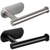 Adhesive Toilet Paper Holder Wall Mounted No Drilling Bathroom Tissue Roll Dispenser Stainless Steel Durable Design