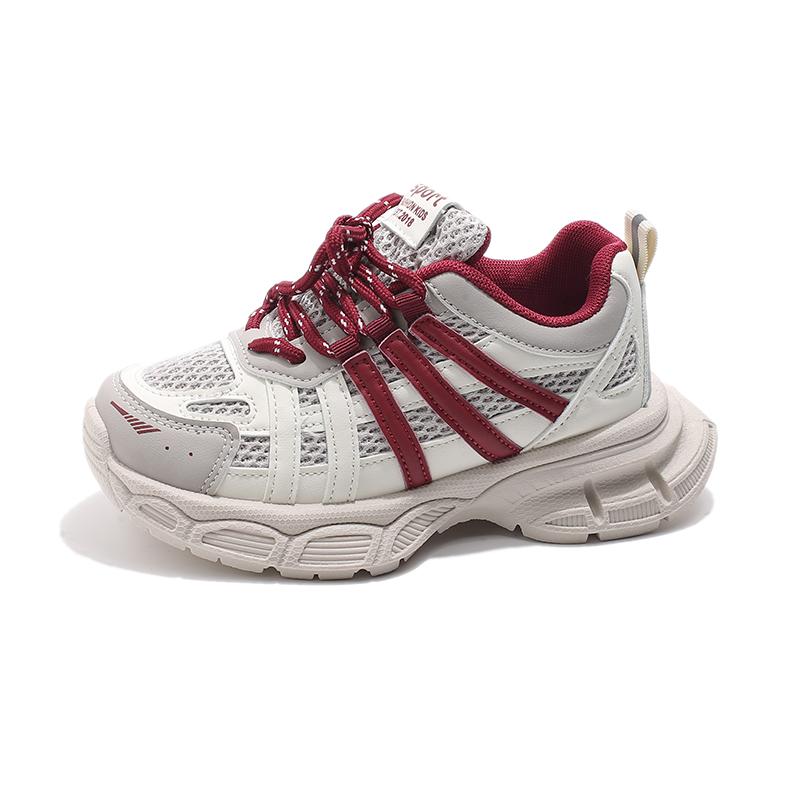 

Дитяча мода Four Seasons Дихаюче повсякденне взуття Діти Біг Спорт Студенти Дівчата Трендові Зручні кросівки 37 винний