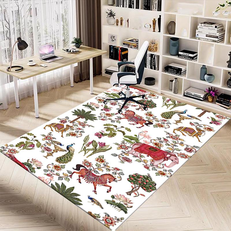 1PC Elephant Horse Extra Large Non Slip Floor carpet, Office, family, bedroom, Studio Large Area Rug Indoor Rugs, Vibrant Colors