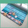 Comfortable Absorbent 3pcs Beach Inspired Nonslip Bathroom Mat Toilet Rug And Seat Cover