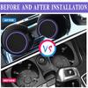4PCS Car Cup Holder Coasters, Dustproof Automotive Interior Accessories Mat,2.75 Inch Non-Slip Ert Water Bottle Holder Pads, Universal For Vehicles,