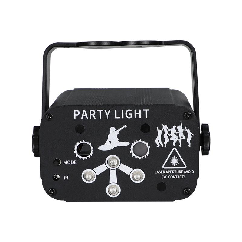 UV6 Mini Laser KTV Stage Light - Colorful Strobe & Patterns