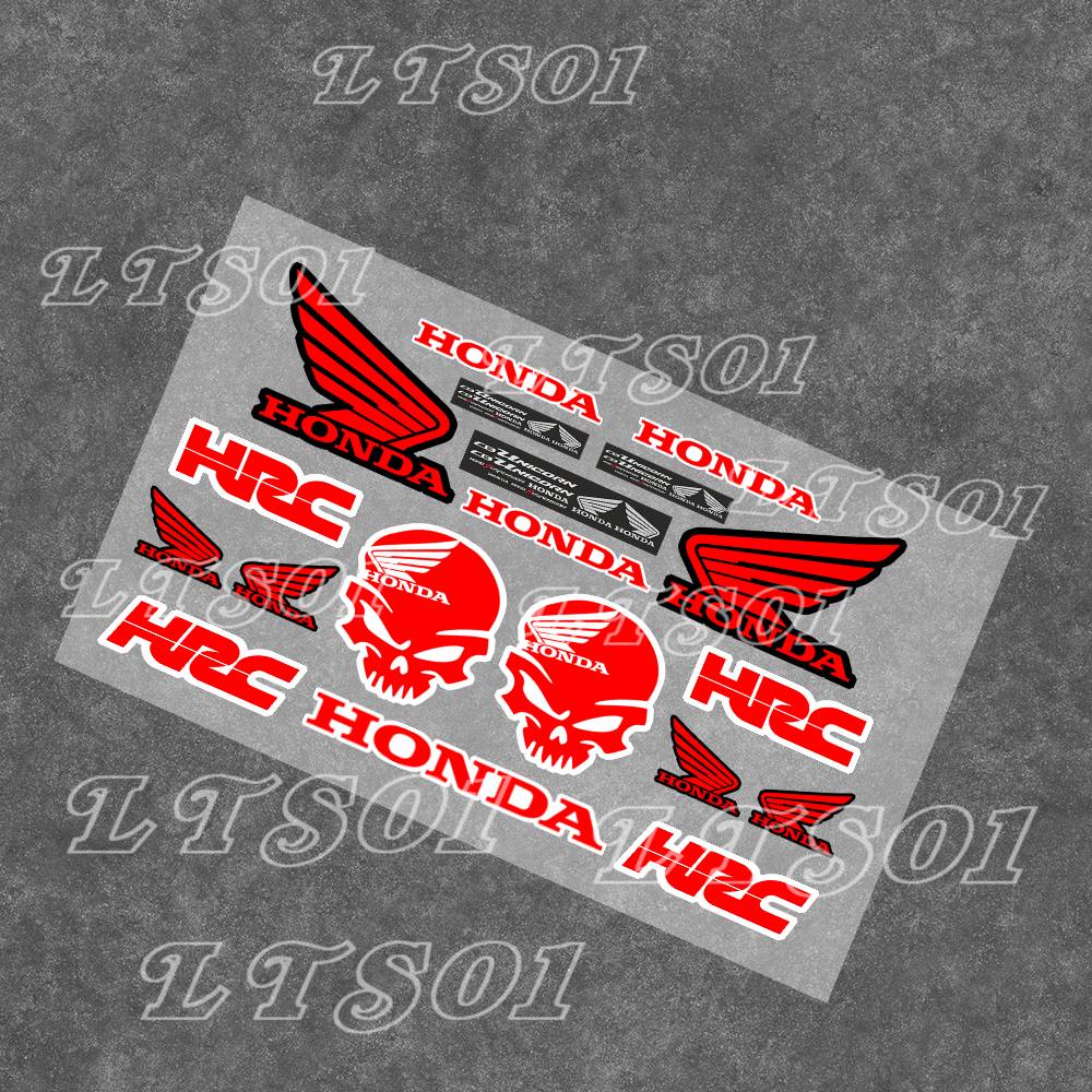 Honda-h Japanese Motorcycle Sticker Suitable For Motorcycle Body Reflective Car Sticker Helmet Decal AK7