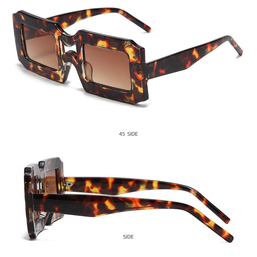 Fashione Sunglasese квадратные солнцезащитные очки желейного цвета — фото 13