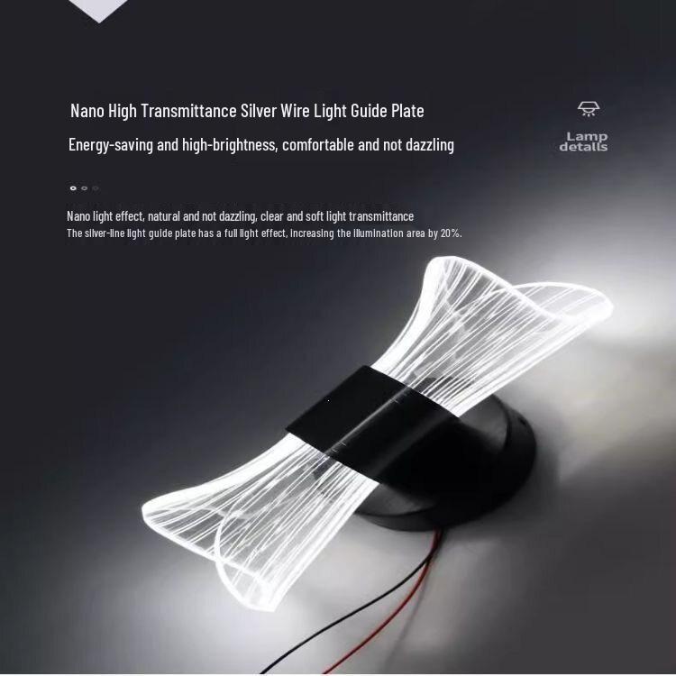 Nordic LED Acrylic Bedside Lamp for Bedroom, Living Room, or Hallway - Slim Waist Design