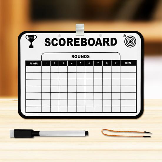 Golf Scorecard Board Erasable Dry Erase Whiteboard with 1 Pen Portable Golf Score Card Holder Accessories for Men Women Golfer