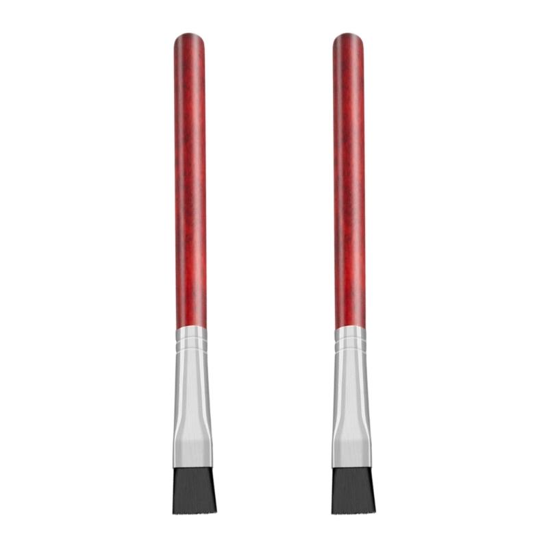 652F 2 Piece Professional Watch Cleaning Brushes Wooden Handle for Accuracy Maintenance