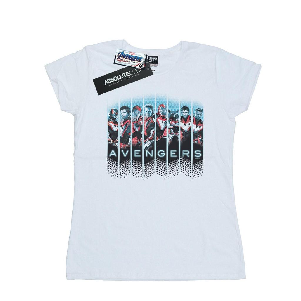 Marvel Womens/Ladies Avengers Endgame Team Tech Assemble Cotton T-Shirt