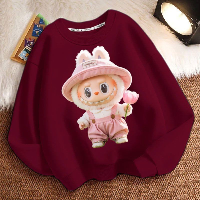 Children's Fashion Hoodies for Spring and Autumn: Round-neck, Long-sleeved, Loose Hoodies for Boys and Girls