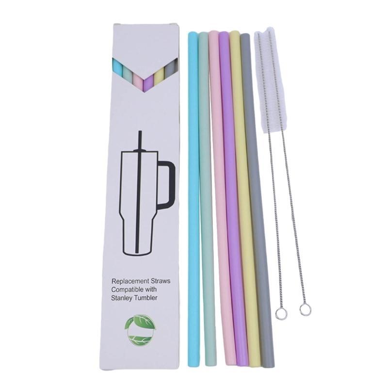 Replacements Straws Silicone Material Suitable for Adventure Travel Tumblers HX6C