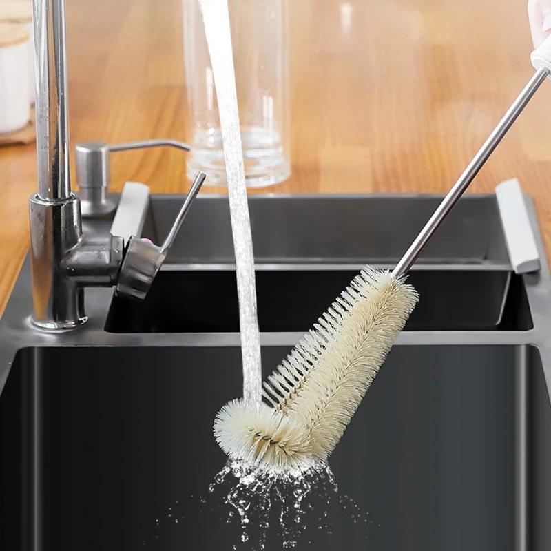 Cup Brush Cleaning Long Handle Small Brush Wall Breaking Machine Special Cup Cleaning Artifact Cup Brush Bottle Rinse Set